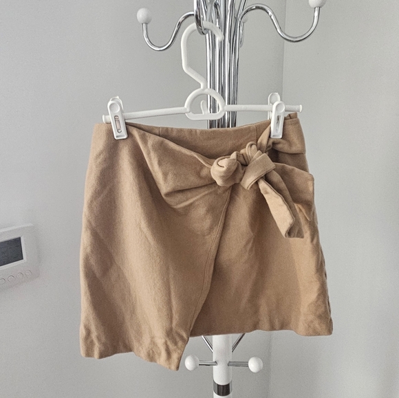 Wool Blend Mini Skirt - Picture 5 of 6